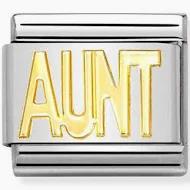 Nomination Classic Gold AUNT Charm