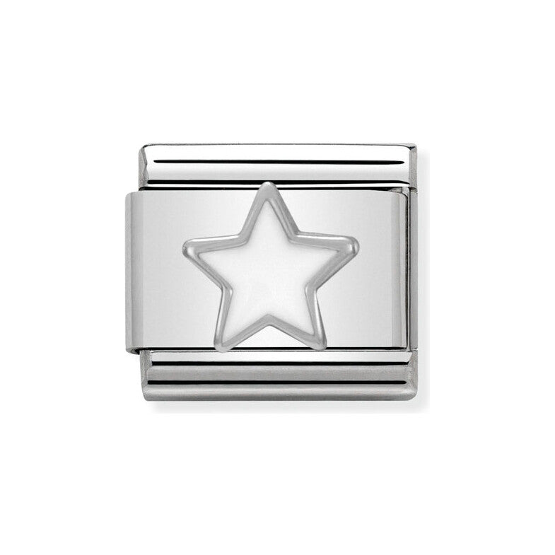 CLASSIC Silvershine Symbols White Star Charm