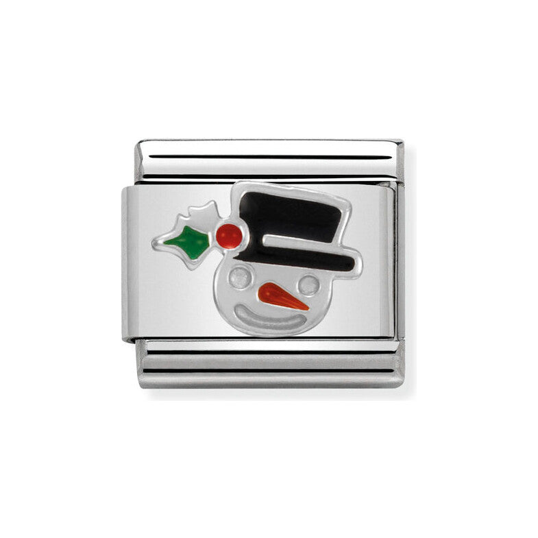 CLASSIC Silvershine Christmas Snowman Charm