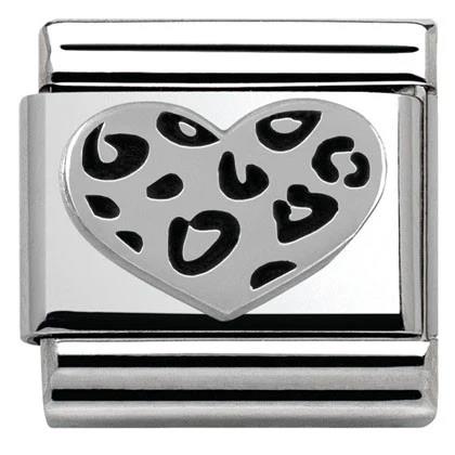 Composable Classic Link Leopard Heart