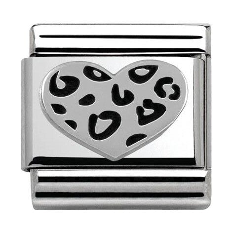 Composable Classic Link Leopard Heart