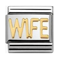 Nomination Classic Gold WIFE Charm