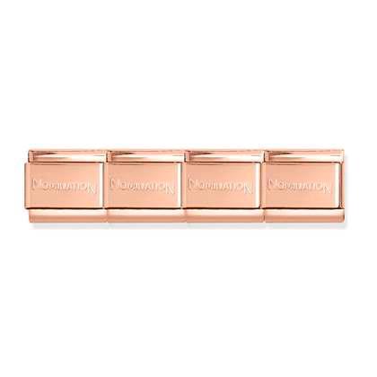 Nomination Classic Stainless Steel Starter Bracelet - Rose Gold. Size: 17 links