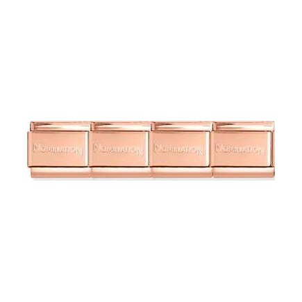 Nomination Classic Stainless Steel Starter Bracelet - Rose Gold. Size: 17 links