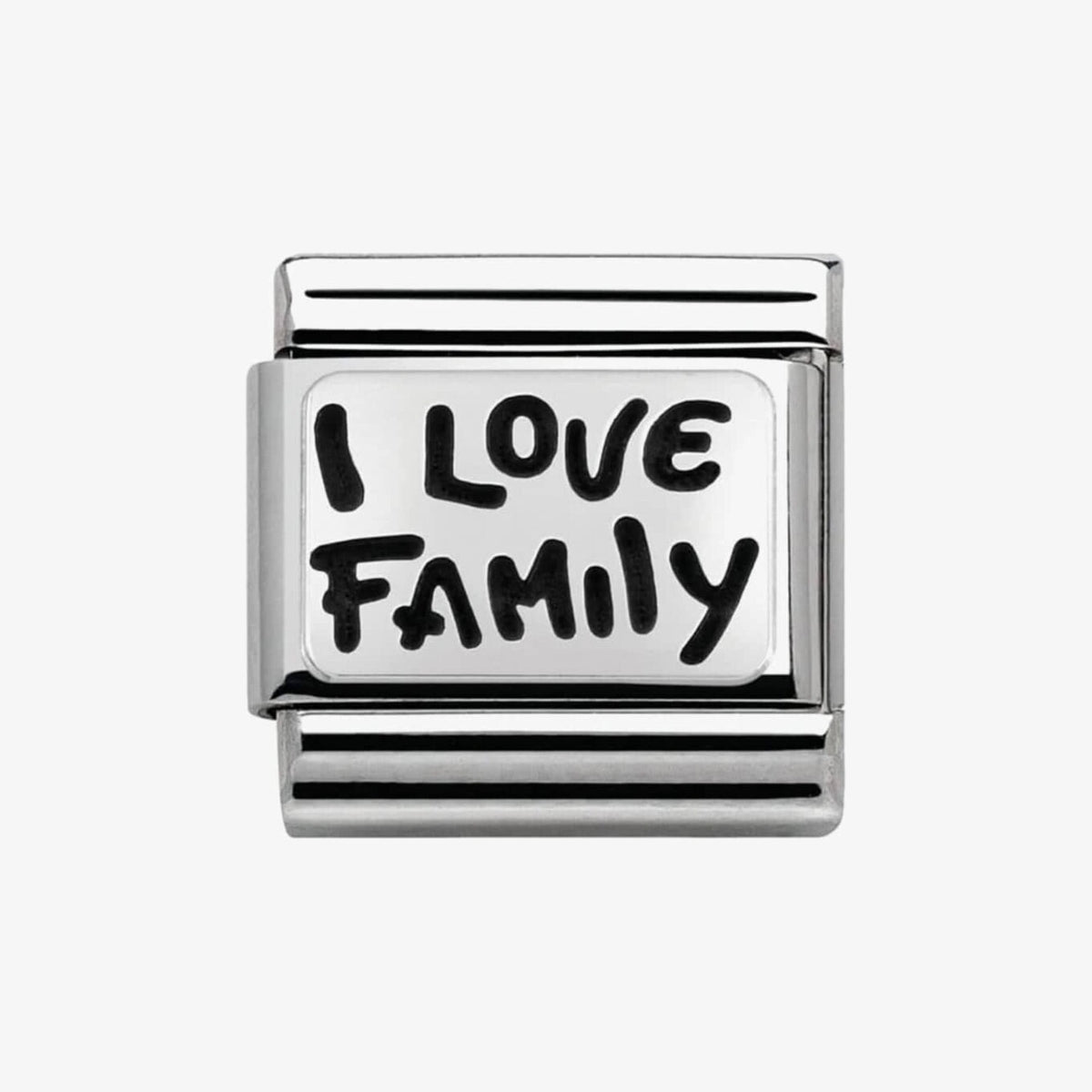 CLASSIC Silvershine My Family I Love Family Charm