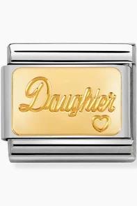 Nomination Classic Gold Daughter Charm