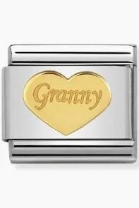 Nomination Classic Gold Granny Heart Charm