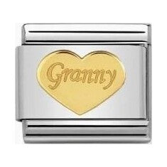 Nomination Classic Gold Granny Heart Charm