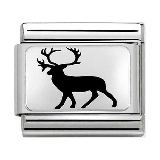 Classic Stainless Steel Stag Charm