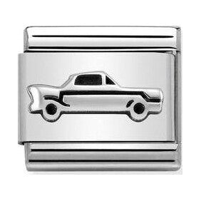 Composable Classic Vintage Car Link oxidised silver