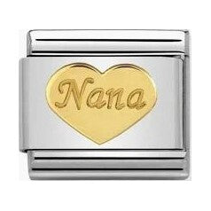 Nomination Classic Gold Nana Heart CharM