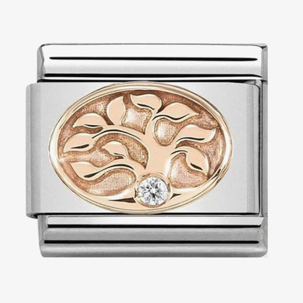 CLASSIC Rose Gold Tree Of Life With Stones Charm