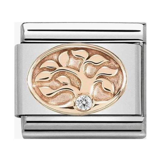 CLASSIC Rose Gold Tree Of Life With Stones Charm