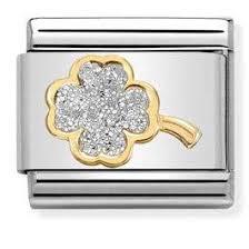 Composable Classic Link Glitter 4-Leaf Clover