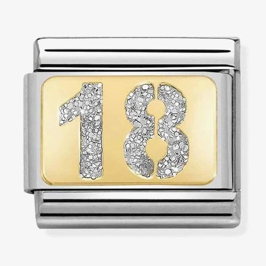 Composable Classic Link Glitter Number 18