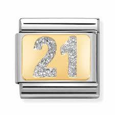 Composable Classic Link Glitter Number 21