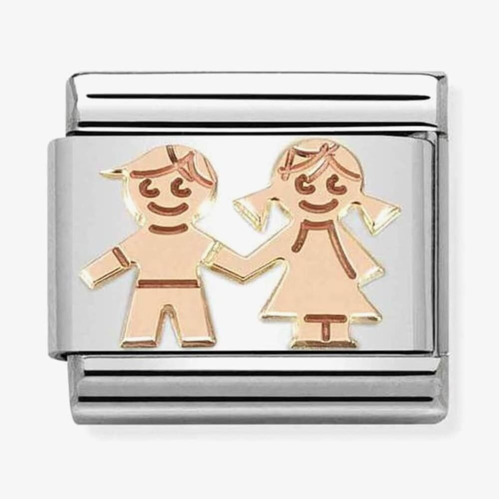 Composable CLASSIC Symbols Siblings Holding Hands Charm