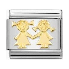 Nomination Classic Gold Sisters Charm