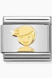 Nomination Classic Gold Boy Charm