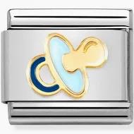 Nomination Classic Gold Blue Dummy Charm