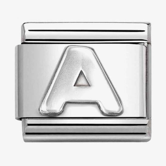 Composable Classic Link, Letter A, silver