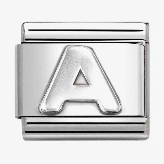 Composable Classic Link, Letter A, silver