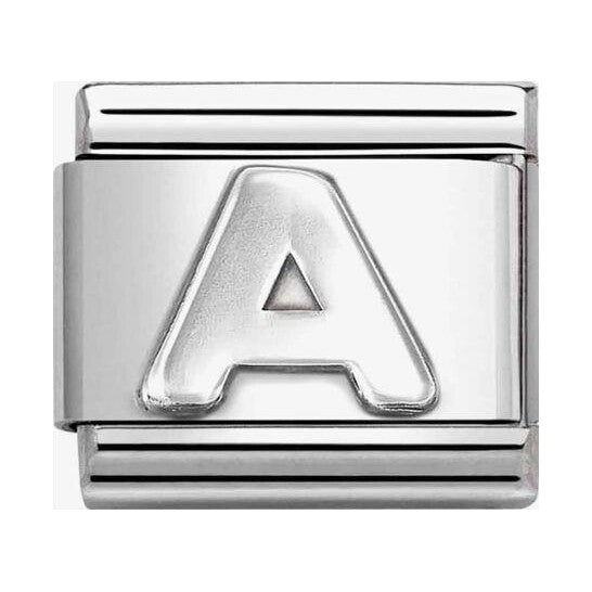 Composable Classic Link, Letter A, silver