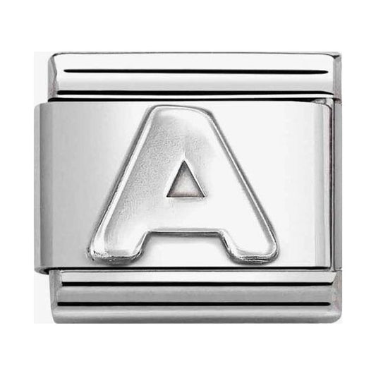 Composable Classic Link, Letter A, silver
