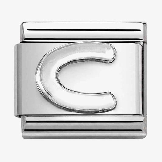 Composable Classic Link, Letter C, silver
