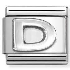 Composable Classic Link, Letter D, silver