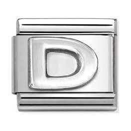 Composable Classic Link, Letter D, silver