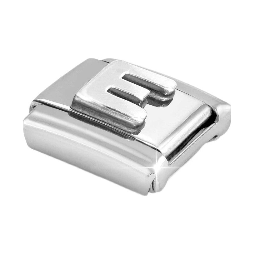 Composable Classic Link, Letter E, silver