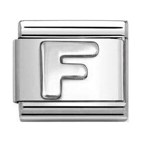 Composable Classic Link, Letter F, silver