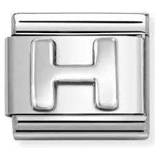 Composable Classic Link, Letter H, silver