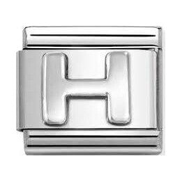 Composable Classic Link, Letter H, silver