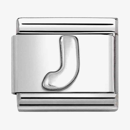 Composable Classic Link, Letter J, silver