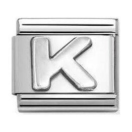 Composable Classic Link, Letter K, silver