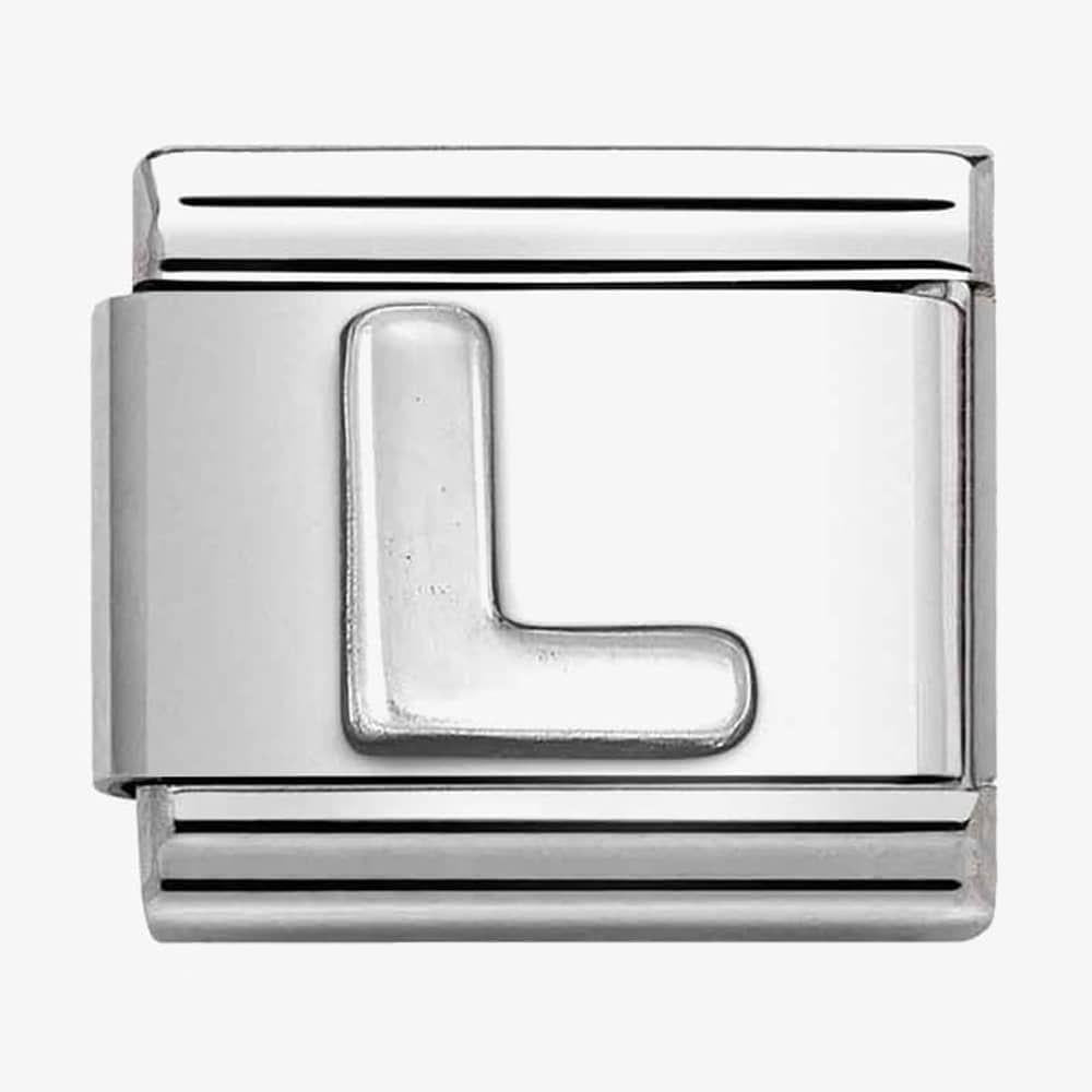 Composable Classic Link, Letter L, silver