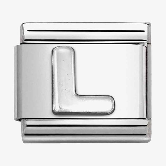 Composable Classic Link, Letter L, silver