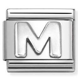 Composable Classic Link, Letter M, silver