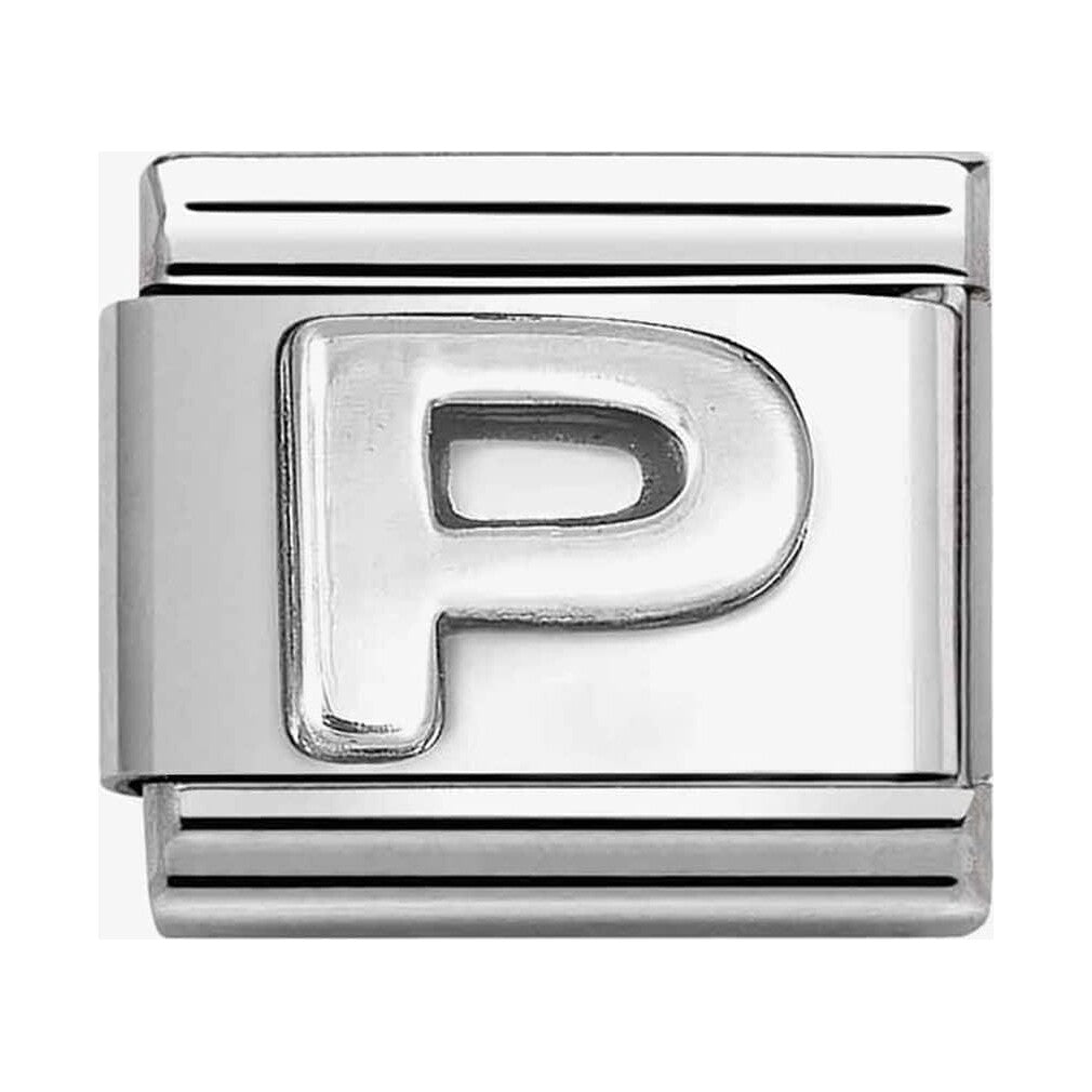 Composable Classic Link, Letter P, silver