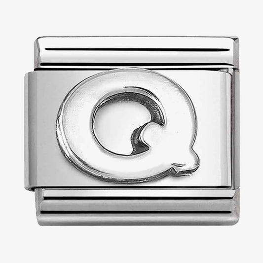 Composable Classic Link, Letter Q, silver