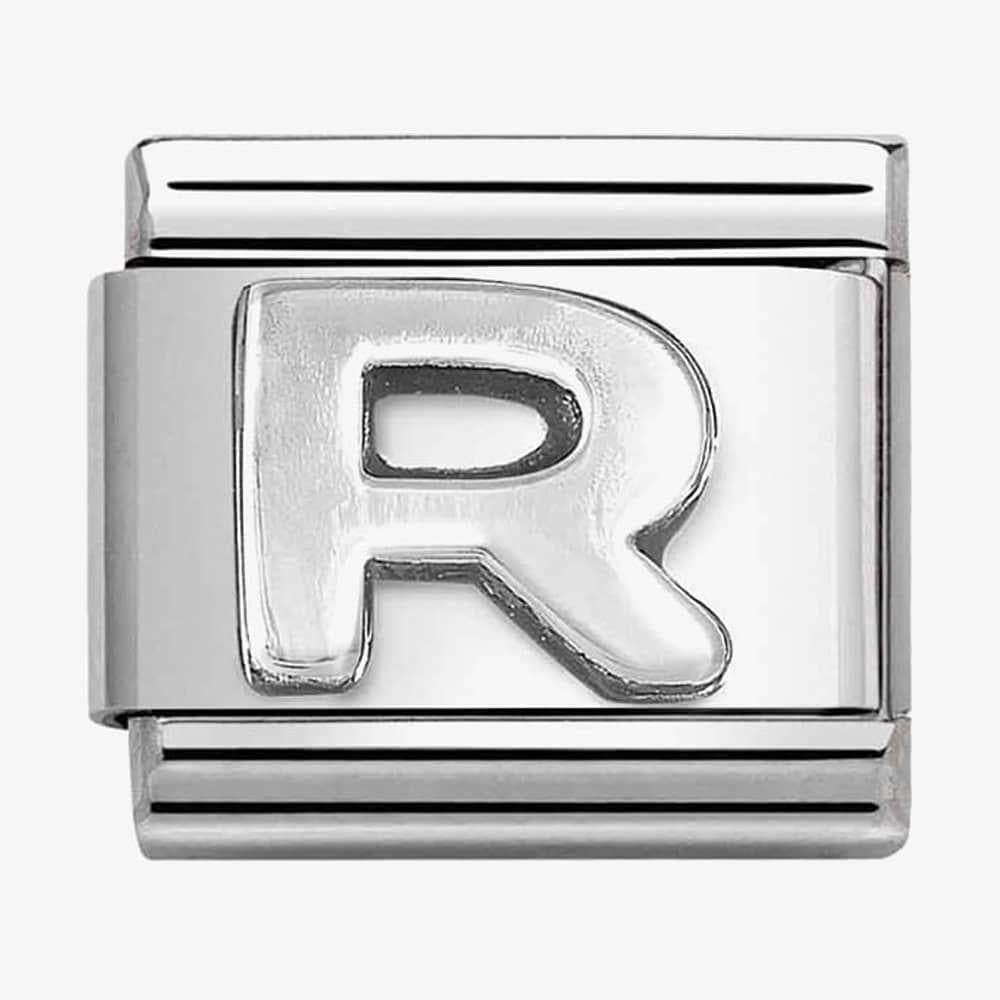 Composable Classic Link, Letter R, silver
