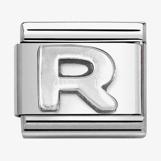 Composable Classic Link, Letter R, silver