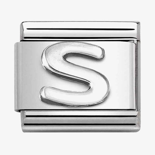 Composable Classic Link, Letter S, silver
