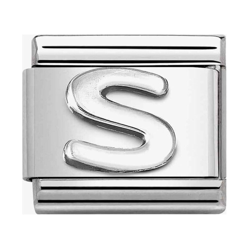 Composable Classic Link, Letter S, silver