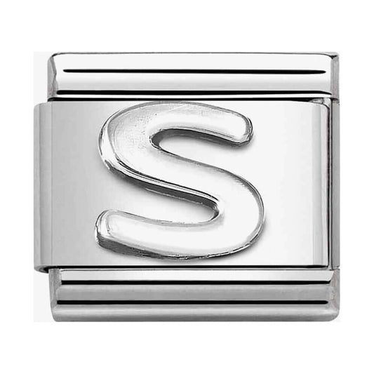 Composable Classic Link, Letter S, silver