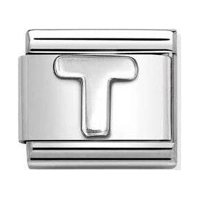 Composable Classic Link, Letter T, silver