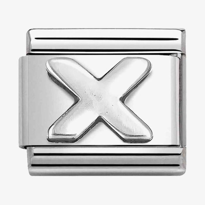 Composable Classic Link, Letter X, silver