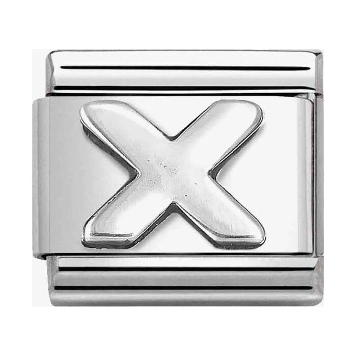 Composable Classic Link, Letter X, silver